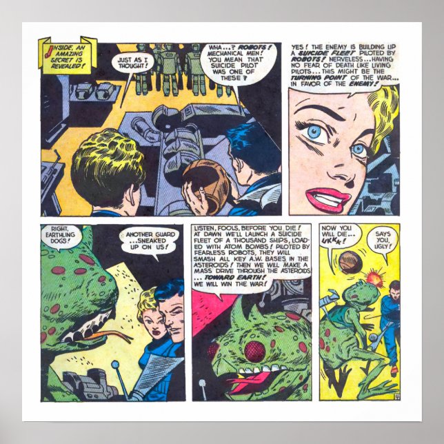 Affiche Flotte De Suicide Pilotée Par Des Robots Sans Peur (Devant)