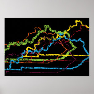 Affiche flou de fierté kentucky