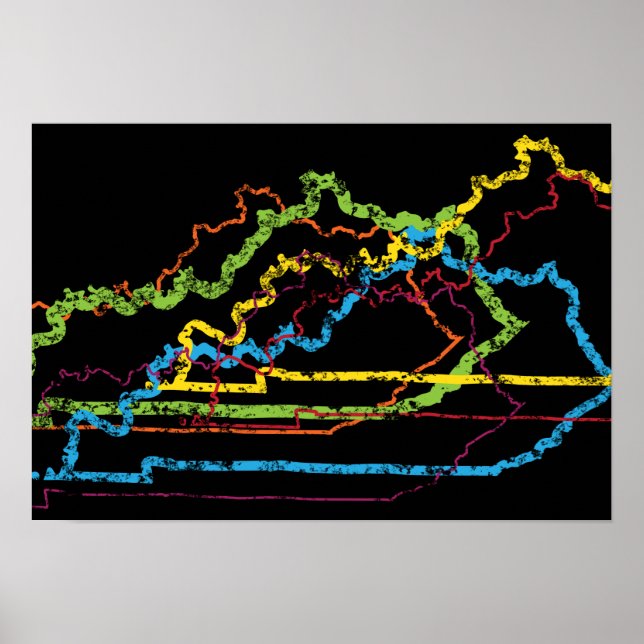 Affiche flou de fierté kentucky (Devant)