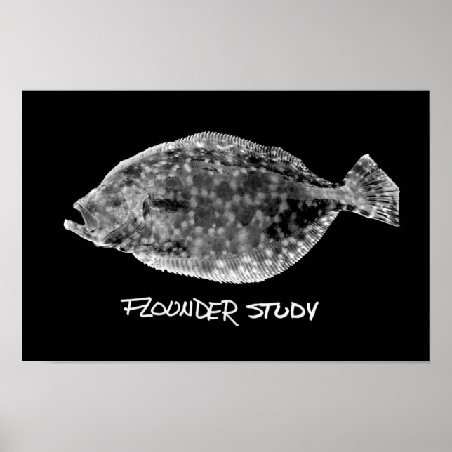 Affiche Flounder Study print "TRÈS POPULAIRE" (Devant)