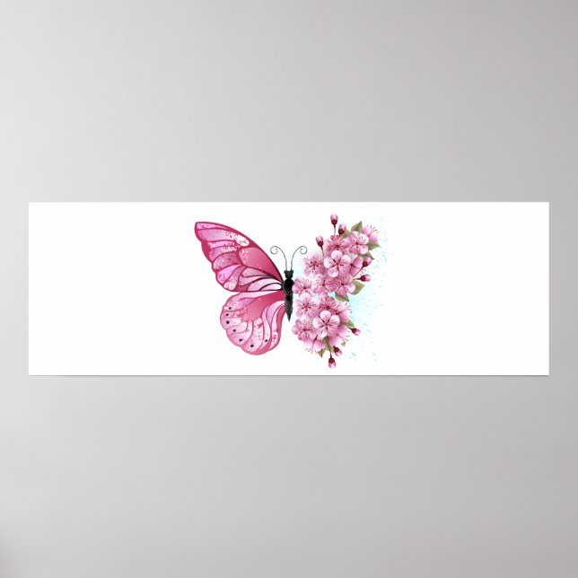 Affiche Flower Butterfly (Devant)