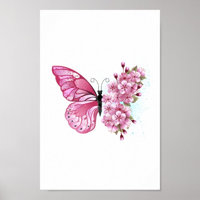 Affiche Flower Butterfly (Devant)