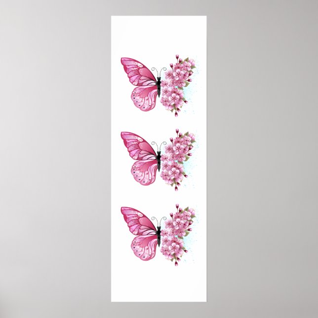Affiche Flower Butterfly (Devant)