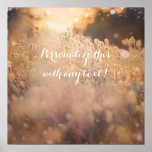 Affiche Flower Field Rustique Mariage campagnard bannière