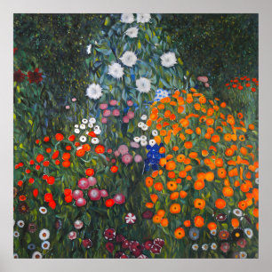 Affiche Flower Garden by Gustav Klimt