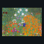 Affiche flower garden klimt gustav cotage<br><div class="desc">A classic artwork by Gustav Klimt,  Cottage Garden,  Bauergarten,  1907,  is a close up of a flower garden,  a colorl floral painting.</div>