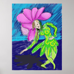 Affiche Flower Girl Dancer