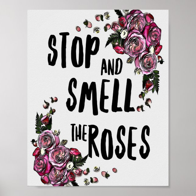 Affiche Flower Lover | Rose Flower Garden (Devant)