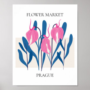 Affiche Flower Market Editable Prague