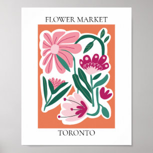 Affiche Flower Market Editable Toronto
