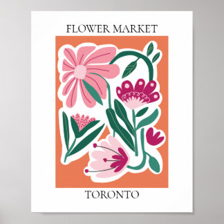Affiche Flower Market Editable Toronto