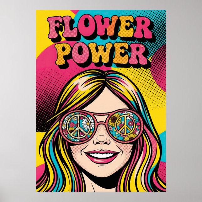 Affiche Flower Power V12 (Devant)