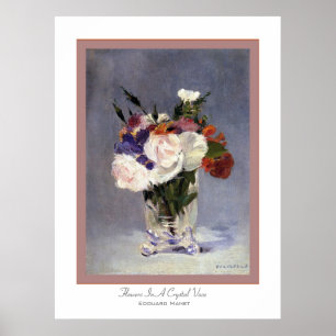 Affiche Flowers In A Crystal Vase ~ Edouard Manet