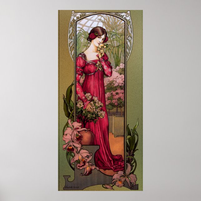 Affiche Flowers Of Gardens by Élisabeth Sonrel (Devant)