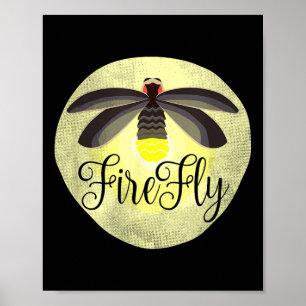 Affiche Fluciole Éclair Bug cadeau d'été