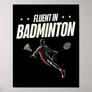 Affiche Fluent In Badminton Player Shutt