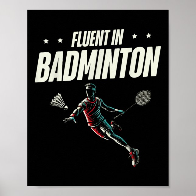 Affiche Fluent In Badminton Player Shutt (Devant)
