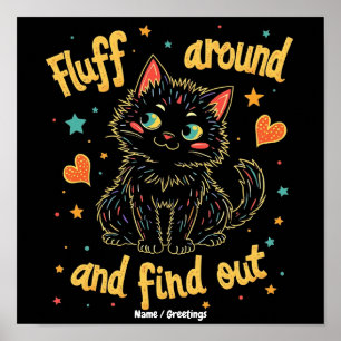 Affiche Fluff Around et Découvrez Le Parfait Mème