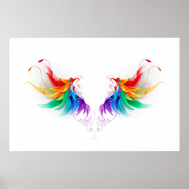 Affiche Fluffy Rainbow Wings (Devant)