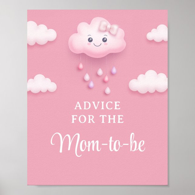 Affiche Fluffy white cloud neuf Conseils pour la maman à ê (Devant)