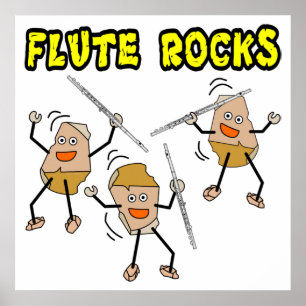 Affiche Flute Rocks