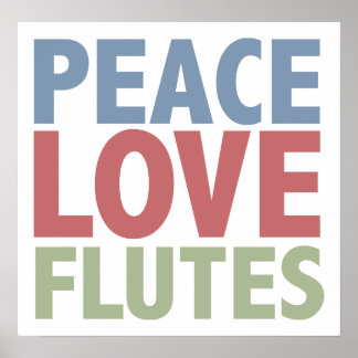 Affiche Flûtes d'amour pour la paix