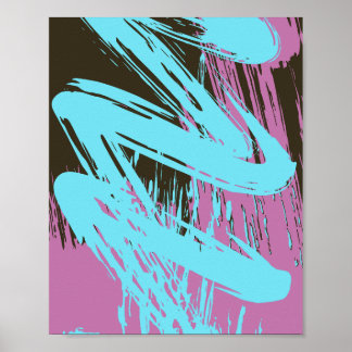 Affiche Flux de brosse vif