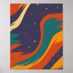 Affiche Flux de couleurs - Un flux d'énergie et de joie