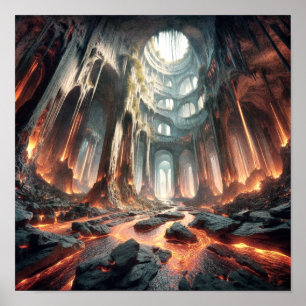 Affiche Flux de lave