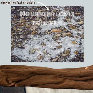 Affiche Flux de montagne gelé