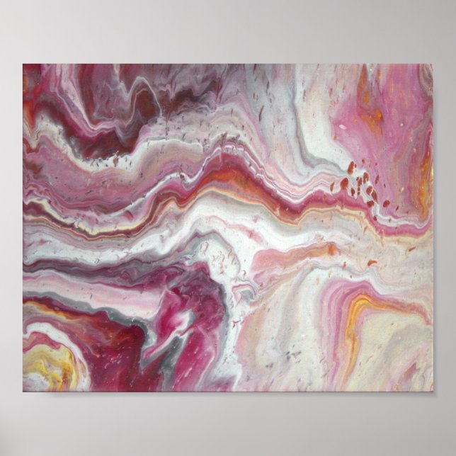 Affiche Flux de Quartz Rose (Devant)