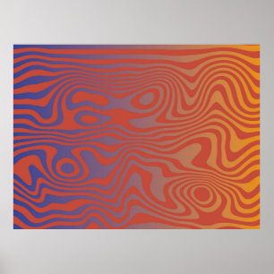 Affiche Flux de rêve l Motif abstrait tripant - N° 01