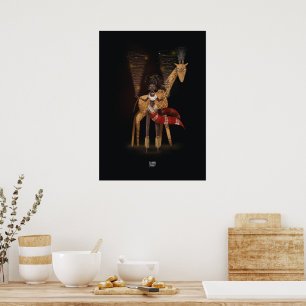 Affiche FLUX DE VENT GIRAFFE par Alexandra Dikaia