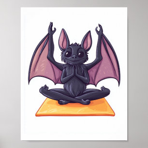 Affiche Flux de yoga de chauve-souris