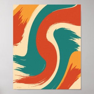 Affiche Flux dynamique Abstrait Artwork moderne