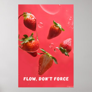 Affiche Flux, pas force : l'art vibrant de l'eau à la frai