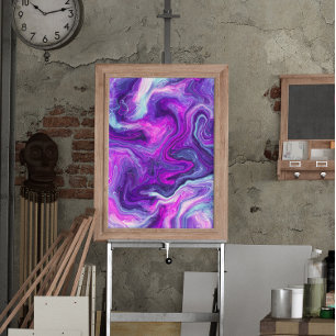 Affiche Flux violet