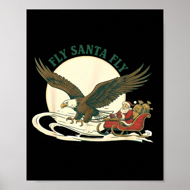 Affiche Fly Santa Fly Christmas, Santa Football  (Devant)