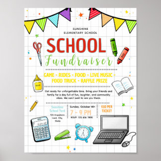 Affiche Flyer de collecte de fonds modifiable pour la jour