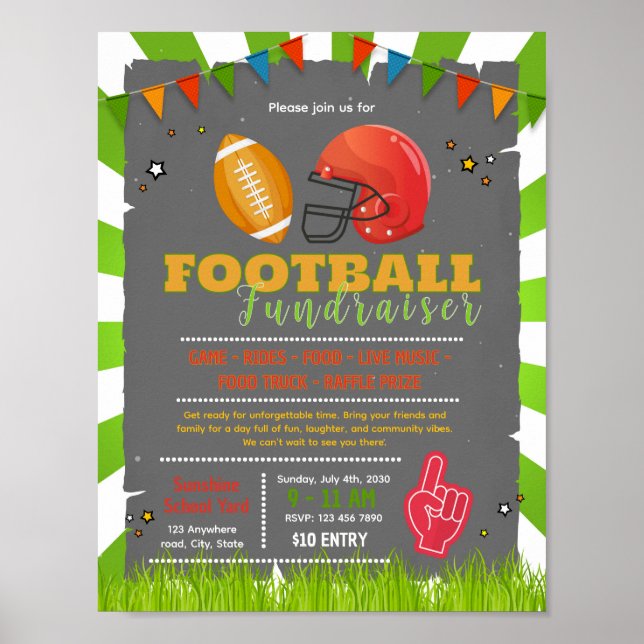 Affiche flyer de financement participatif de 50 billets de (Devant)