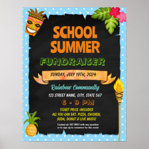 Affiche Flyer enseignant de l'école d'été de Luau