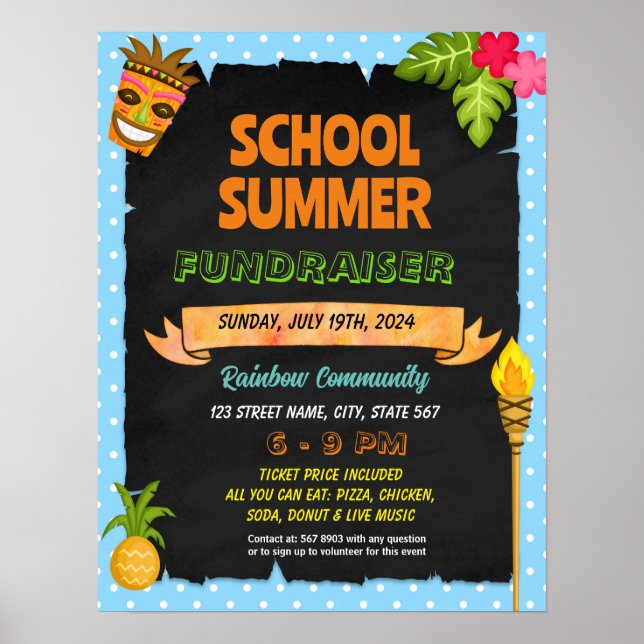 Affiche Flyer enseignant de l'école d'été de Luau (Devant)
