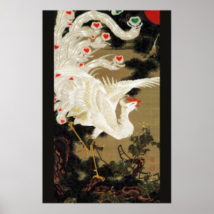 Affiche FLYING LOVE PHOENIX,Feathers,Hearts Valentine Day