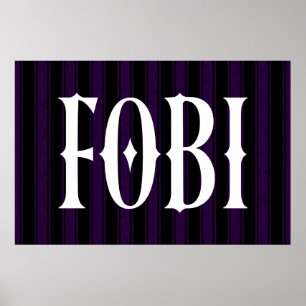 Affiche FOBI Peur d'être inclus Humour antisocial