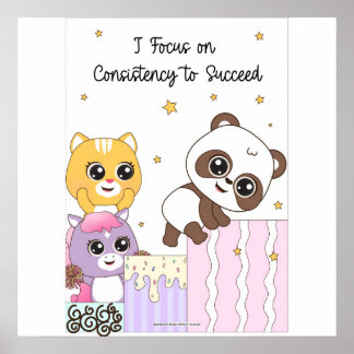 Affiche Focus on consistency to succeed Wall art