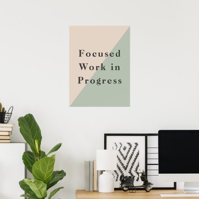 Affiche Focused Work Do Not Disturb Quiet Space Available (Bureau à domicile)