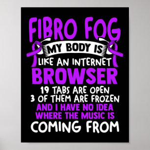 Affiche Fog - Fibro Survivor Fun Fibromyalgia Sensibilisat