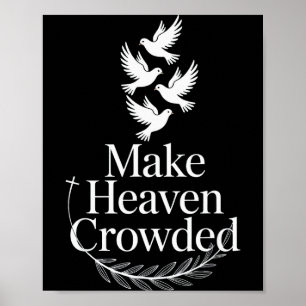 Affiche Foi chrétienne de la colombe religieuse Faire le c