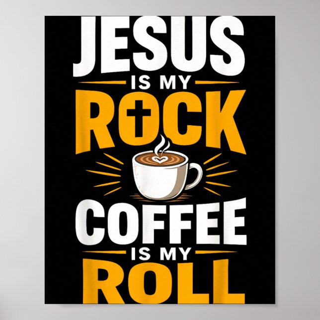 Affiche Foi chrétienne Jésus Café Matin Prière (Devant)