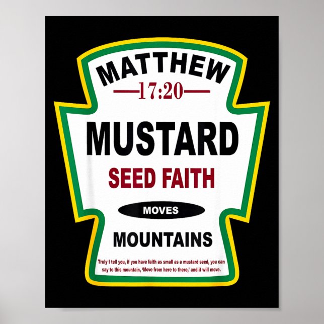Affiche Foi de la graine de moutarde Matthieu 17_20 Condim (Devant)